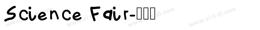 Science Fair字体转换